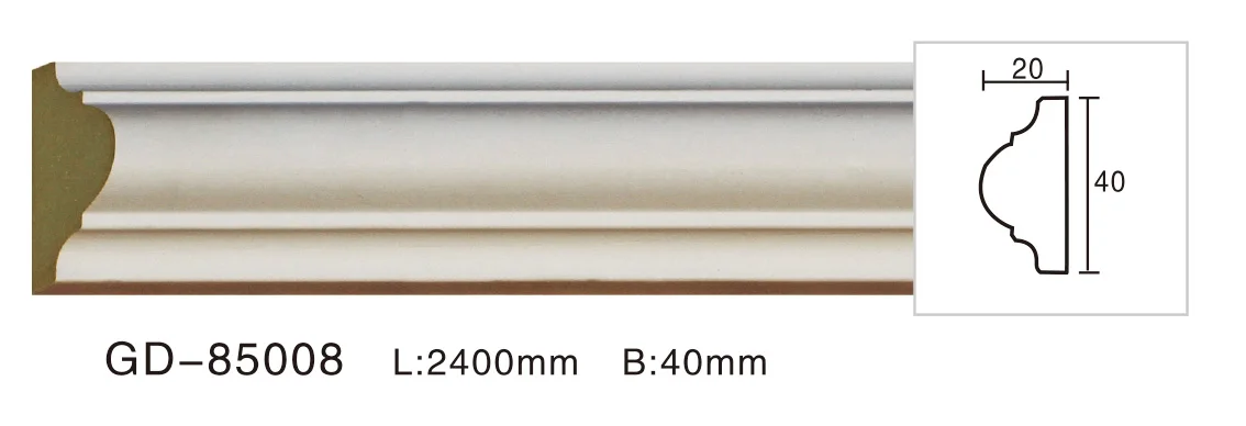 waterproof High Quality interior cube decorative Cornices PU Foam Mouldings for Home Decoration Free samples