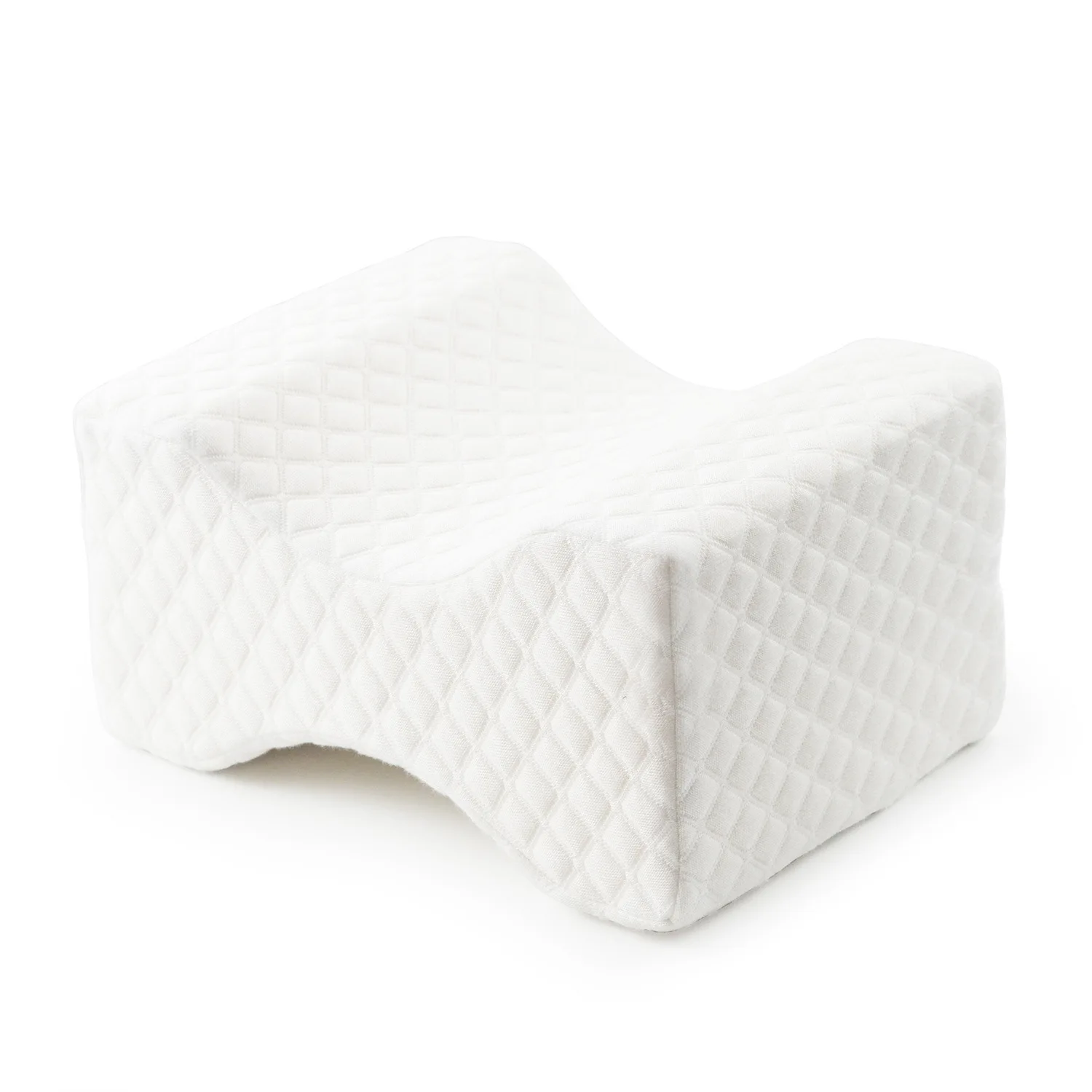 Bone Wedge Shape Memory Foam Leg Pillow Knee Pillow Orthopaedic Leg Knee Clip Pillow Support for Sleeping Resting