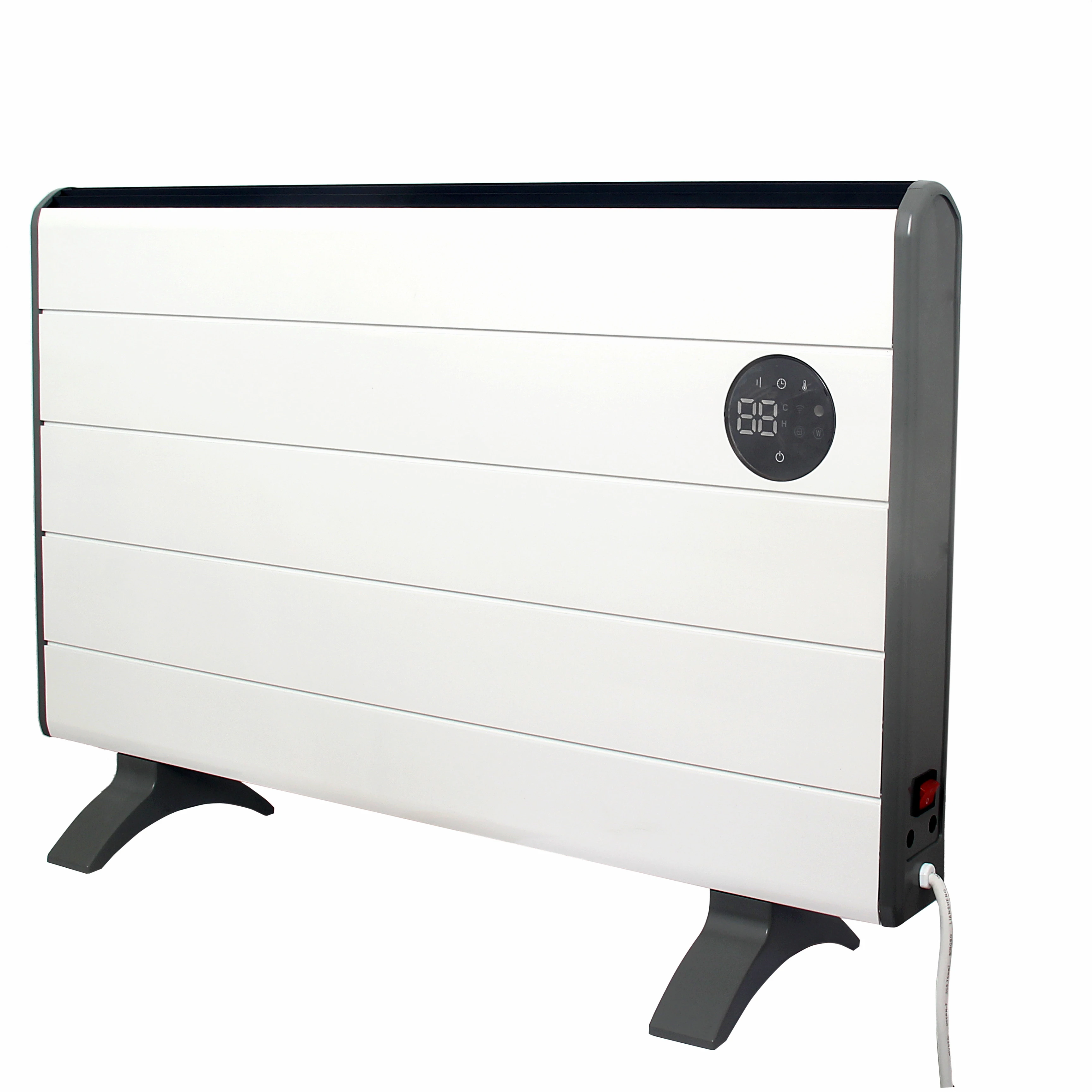 RENOWELL 2021 New Dry-Aluminum Freestanding Wall Mounted Convection Panel Heater Baseboard Convection Heater with Digital