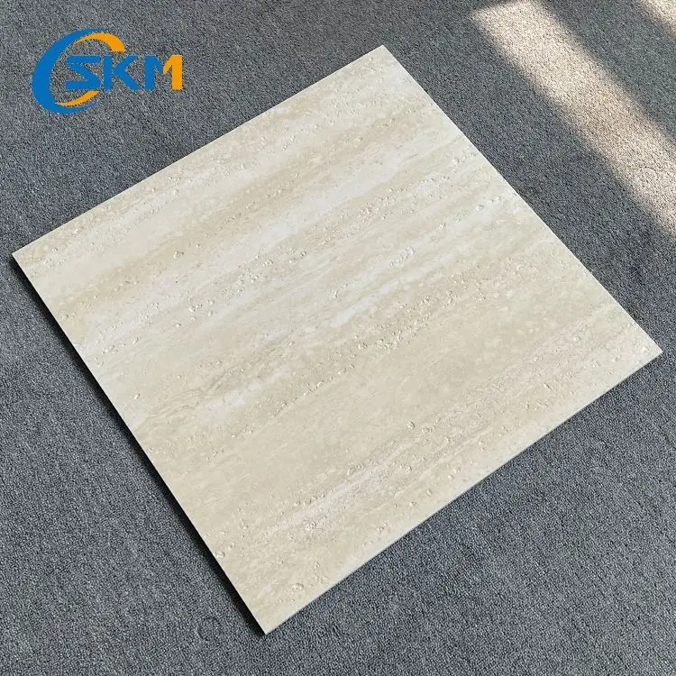 SAKEMI Travertine Tiles Indoor 60x60 White Beige Interior Wall Cladding
