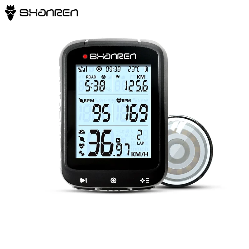 Велосипедный компьютер Shanren для езды на велосипеде gps с bt и ANT