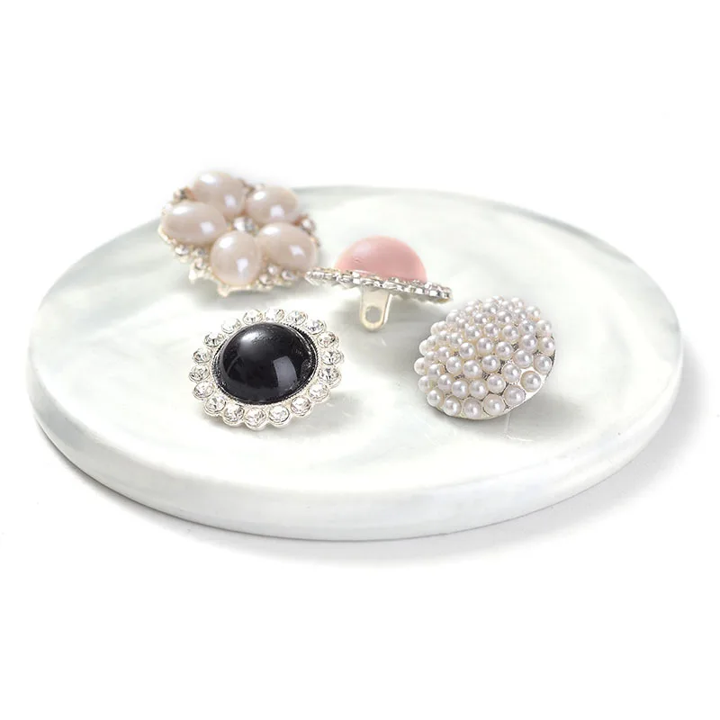 Designer Shoe Charms Metal Bling Pearl Shoes Decorations Alloy Jewelry Shoe Accessories For Wristbands Girl Gifts
