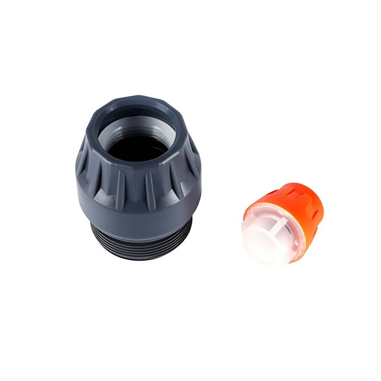 Plastic connector of pp push fit compression fittings