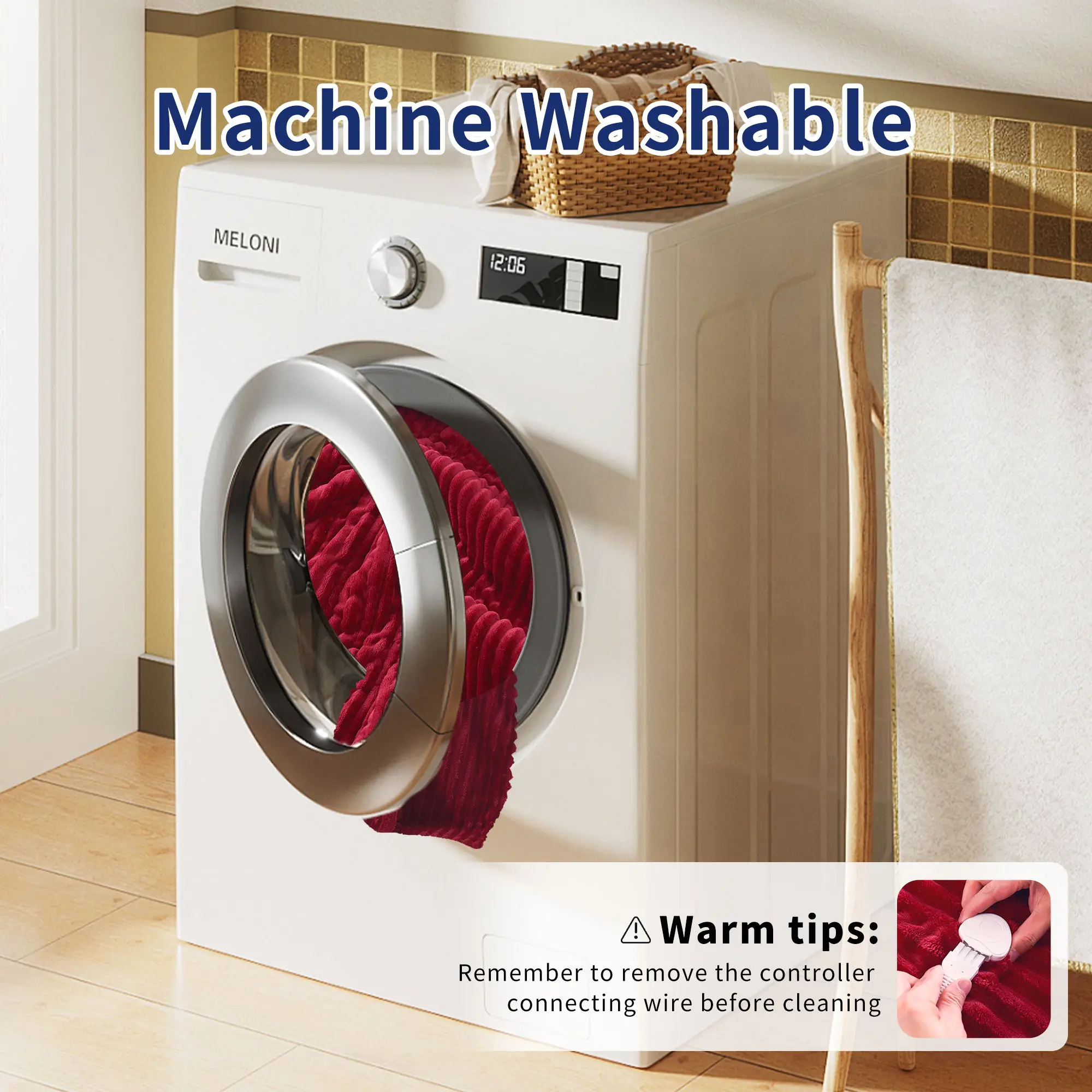 China twin queen king Flannel fur chunky warm designer quilted fleece Sherpa Electric Throw Heating Heated bed mattress blanket