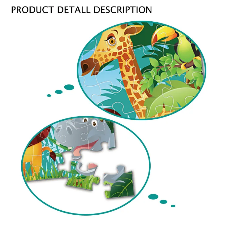 Enlighten Jumbo Floor Puzzle Forest and Wildlife Kids Jigsaw Puzzle 48 PCS