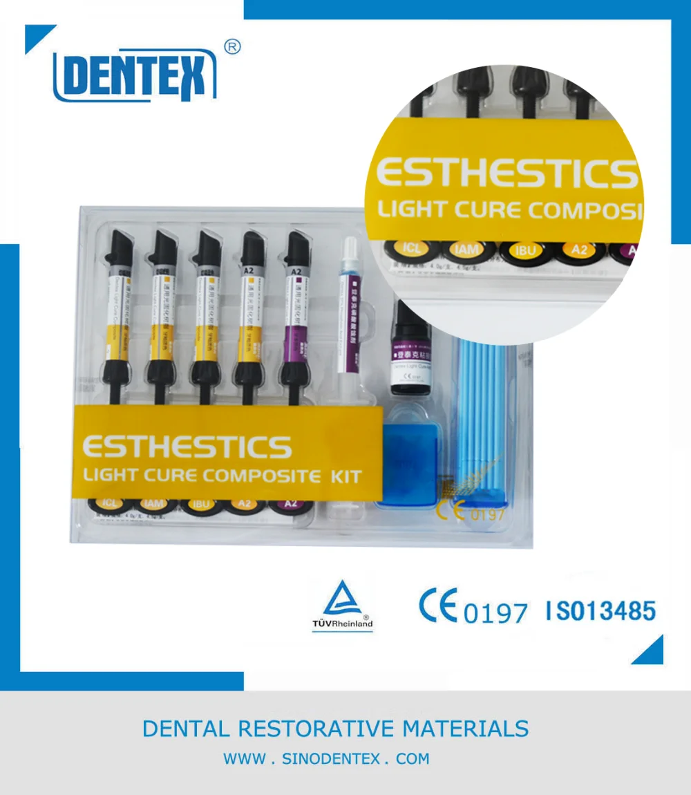  Стоматологический Светоотверждаемый Композитный полимерный шприц Dentex лидер продаж высокое качество по конкурентоспособной
