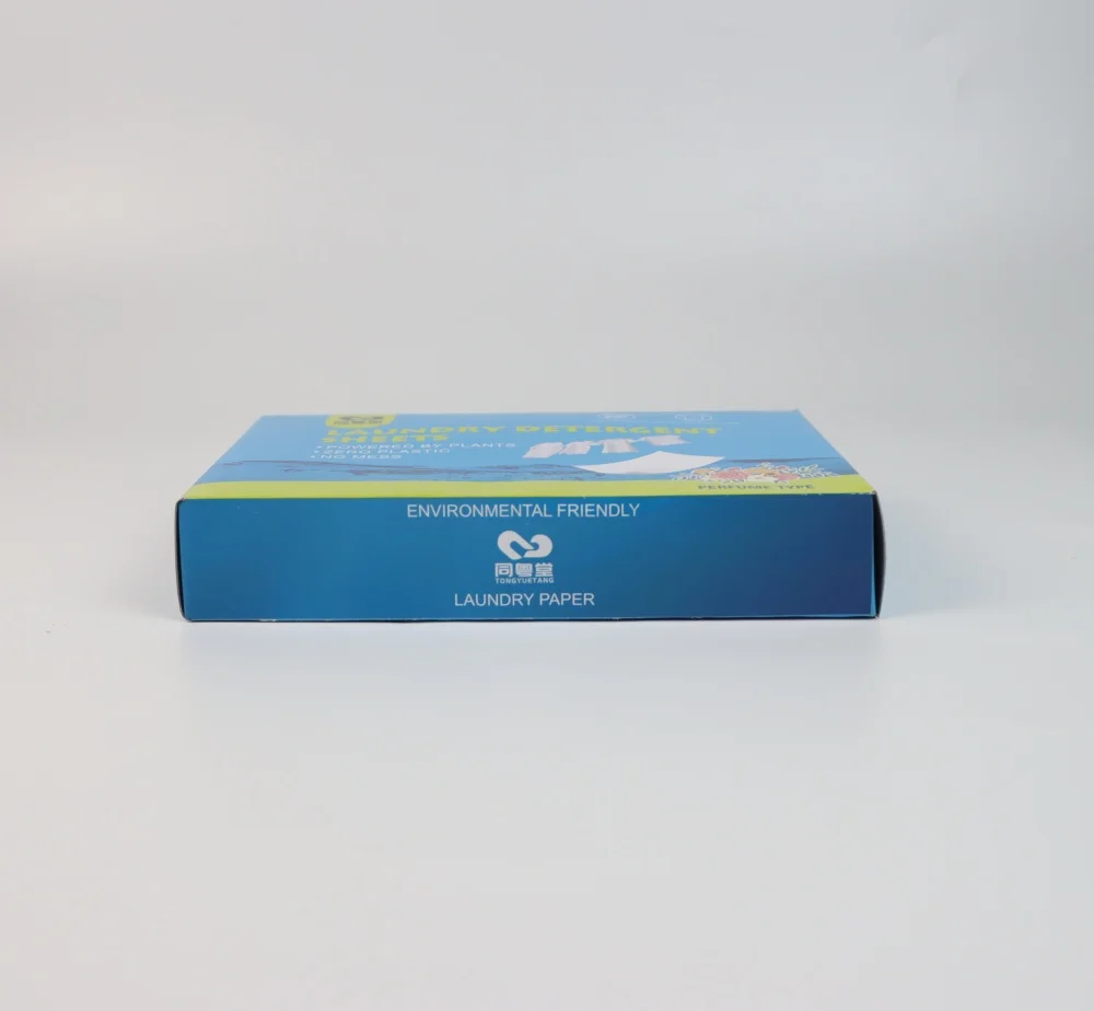 Eco friendly Soluble fast dissolving washing powder paper biodegradable laundry detergent sheets for kids and underwear