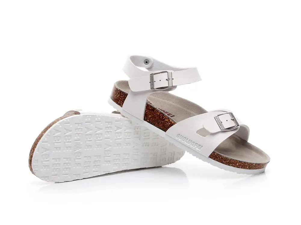 Factory customized summer walking sport shoes women men cork sole sandals
