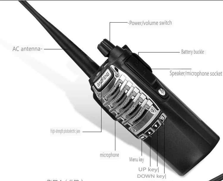 Two-Way Radio Walkie Talkie Long Range Outdoor Waterproof Walkie Talkie (2pcs)