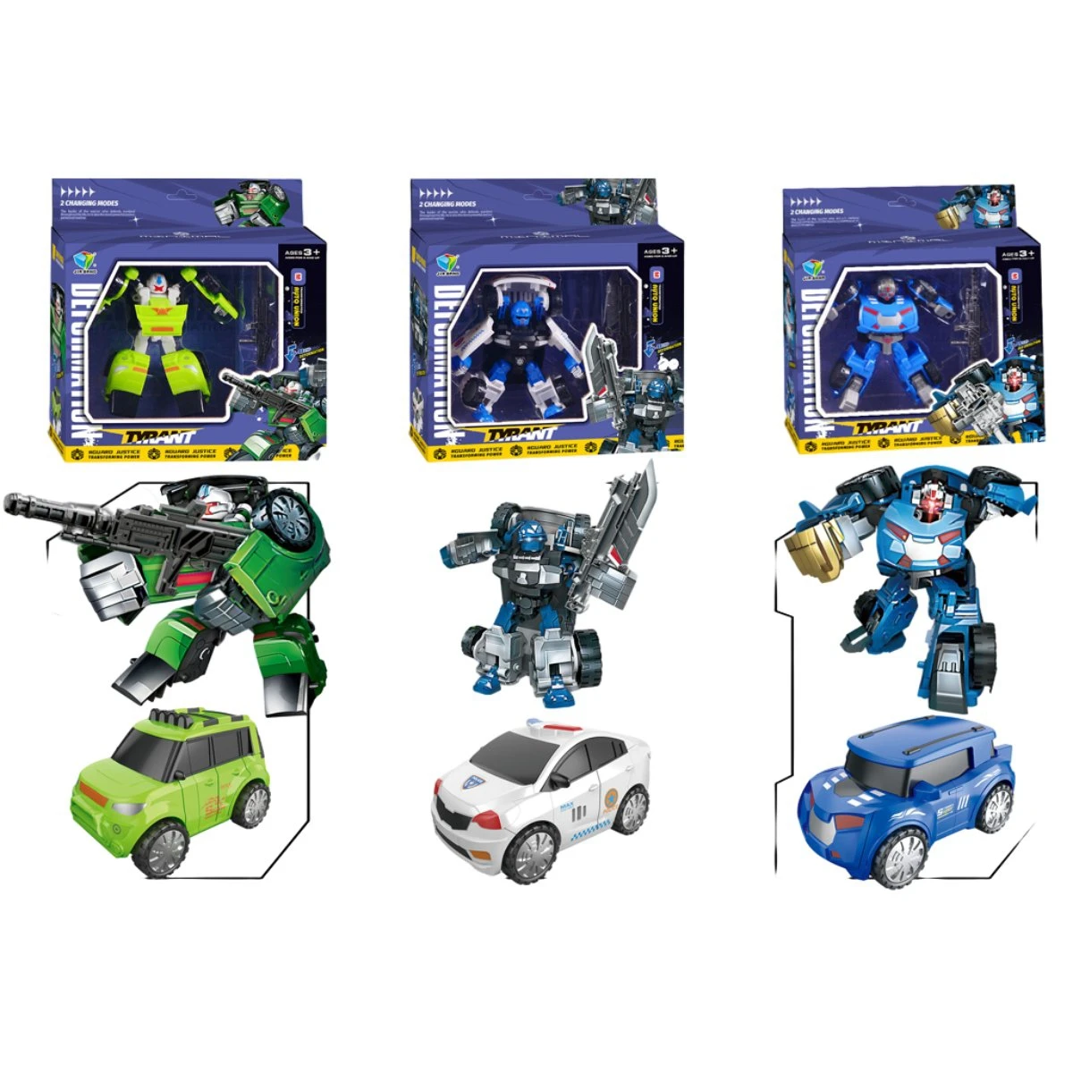 DMG New Arrival Transformation Toy Boy ABS Plastic Robot Car Cool Action Figure Dinosaur Model Kids Children Best Gift