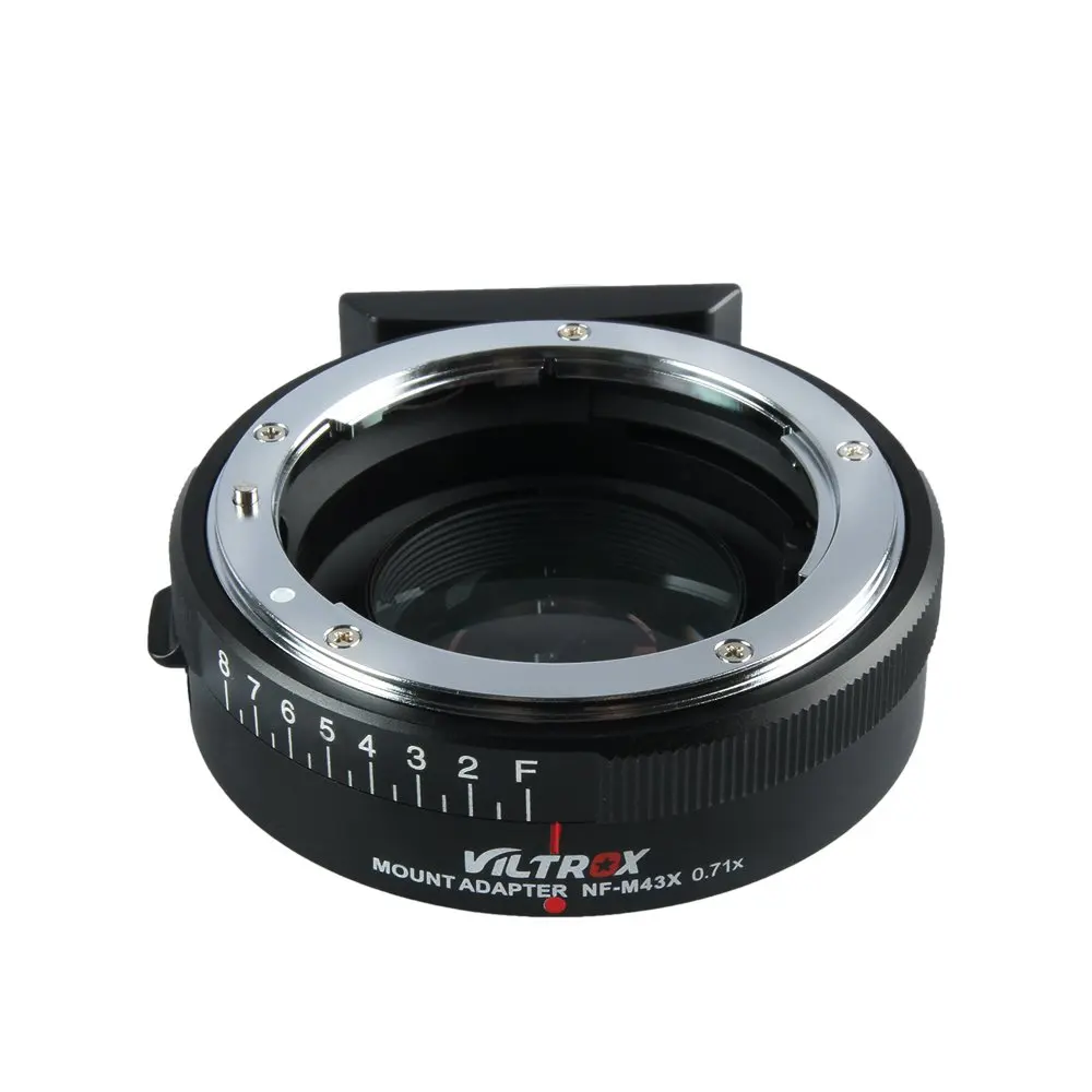 Viltrox NF-M43X 0.71x Крепление-адаптер для объектива позволяет Nikon G & D серии линз используется на M4/3 беззеркальная GH5 GH4 E-M10