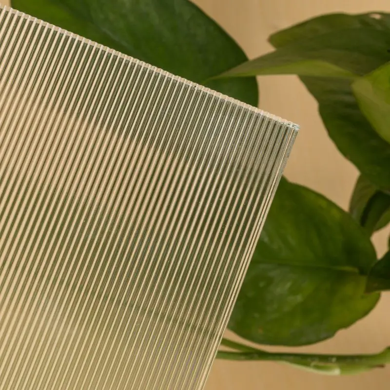 Small wick patterned embossed glass can be tempered with home decor elements