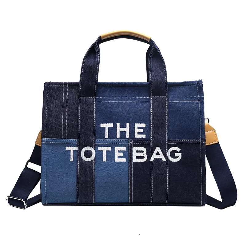 Wholesale Custom The Tote Bag Fasion Shoulder Bag Women Messenger Bag Luxury Denim Purse And Handbag
