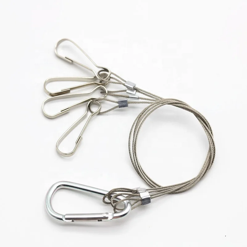 Wholesale Custom Stainless Steel Hanger Lanyard For Plant Grow Aquarium Light Lamp Hanging Kit