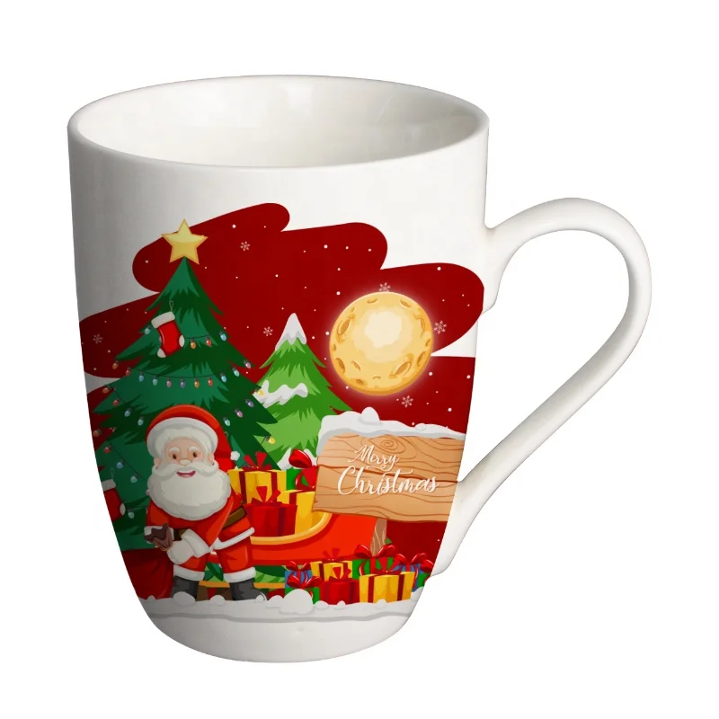 Top Sale Cheap Price Custom Design  With Biscuit Pocket Chrimas  Ceramic Mug