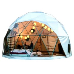 Factory Direct Sale Spherical Sun Room Garden Outdoor Glass House Garden Camping Tent Anti Noise Insulated Dome Gazebo