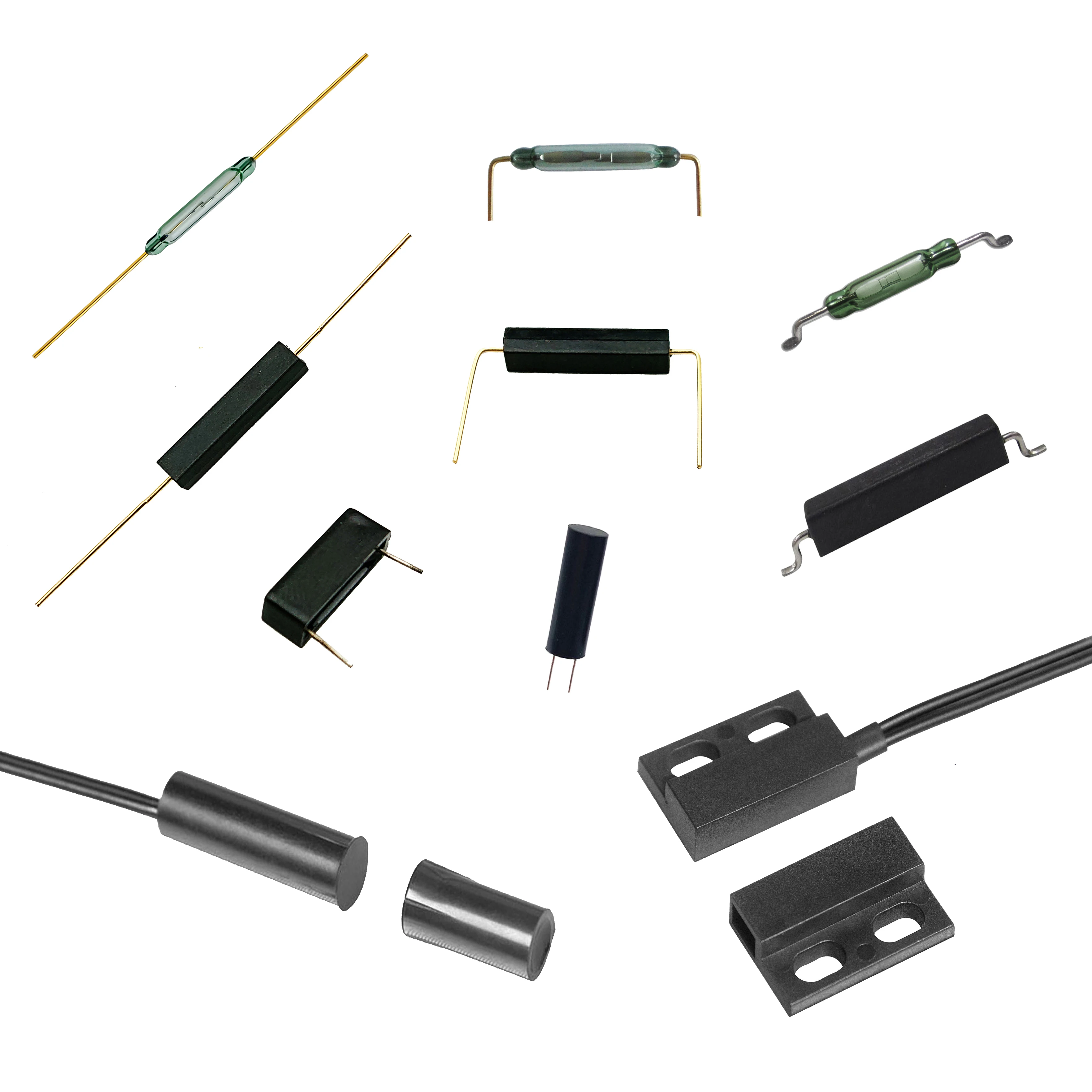 Magnet Reed Switch/Magnetic Reed Sensor/Proximity Switch With Leads/Legs/Pins/Cable