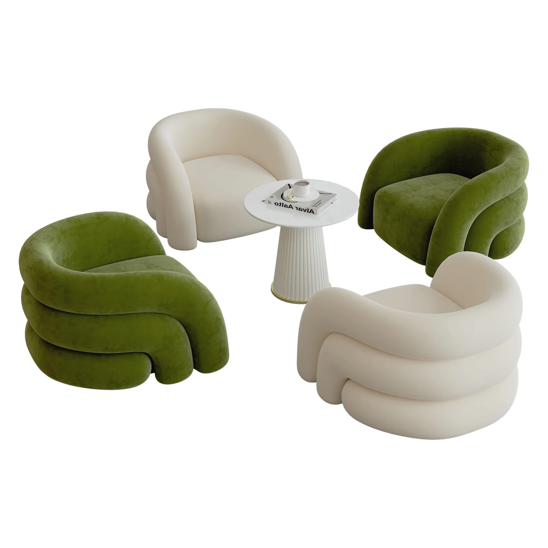 Latest Design Manicure Waiting Area Soft Sofa Nail Beauty Salon Gold And Pink Reception Chair