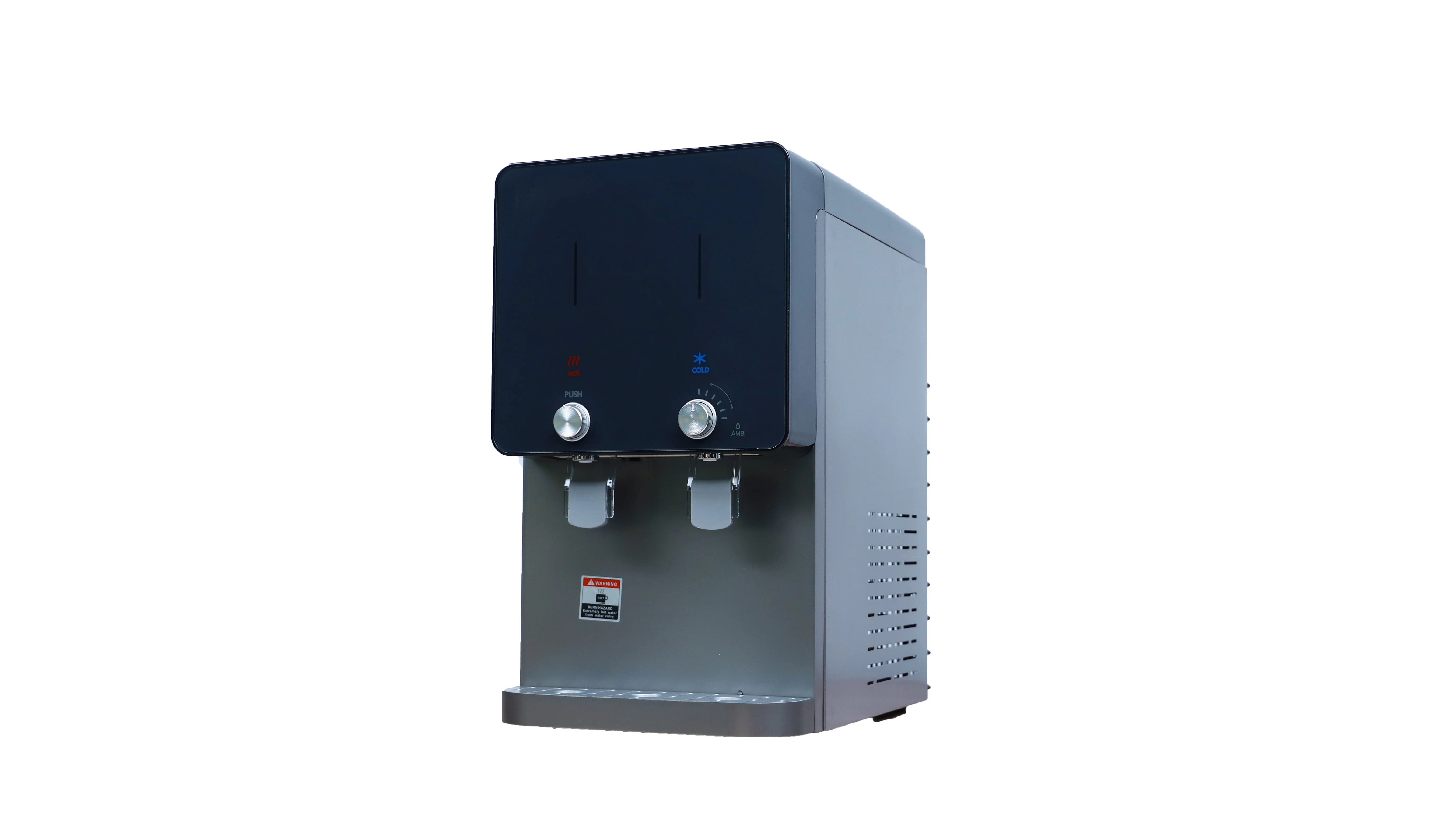 Countertop Water Dispenser RO Water Filter Reverse Osmosis System with Compressor Cooling Hot Cold Normal Knob Control