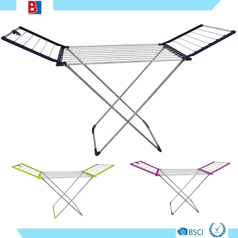 European Foldable Indoor Iron Aluminum Laundry Clothes Drying Rack