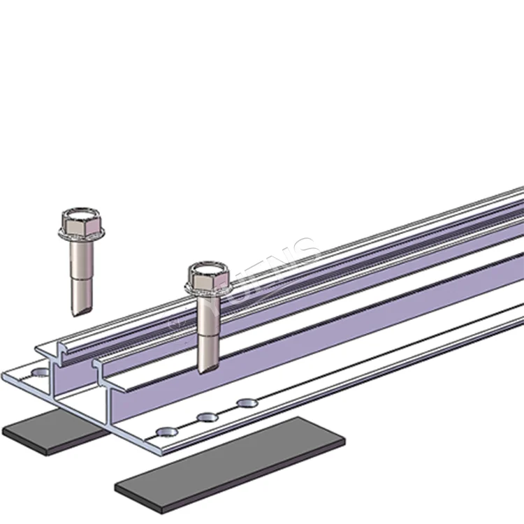 Yuens PV Solar Panel Mounting System Aluminum Rail Mini short Solar Rail