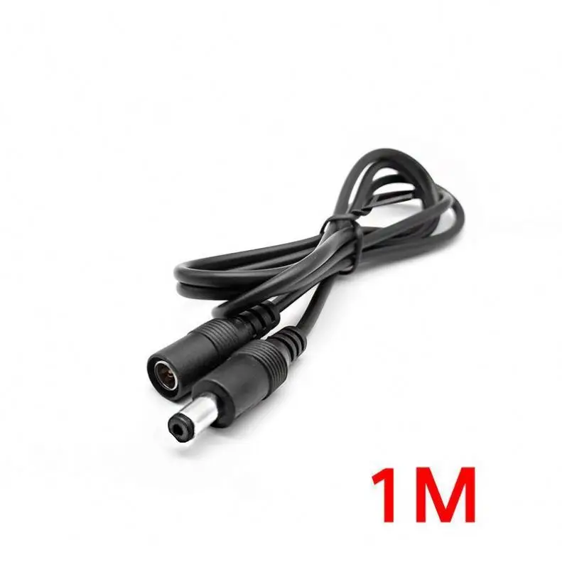 DC5521 male and female extension cable monitoring power LED lengthened Cable 5.5X2.1mm router DC Cable No. 22 line