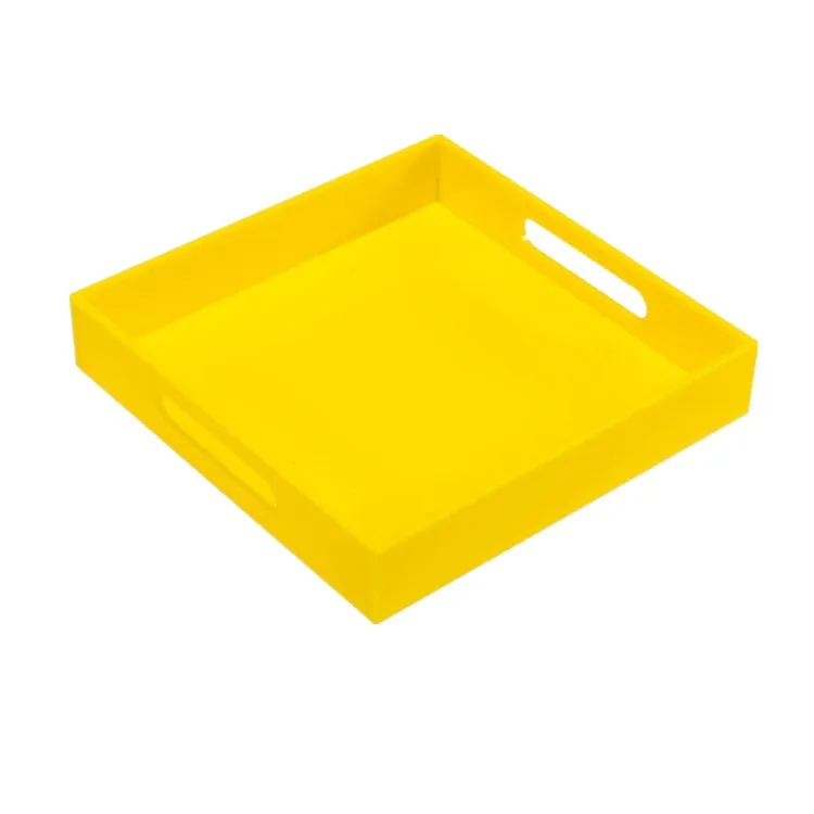 
Acrylic handle countertop storage storage nordic wood serving trays 
