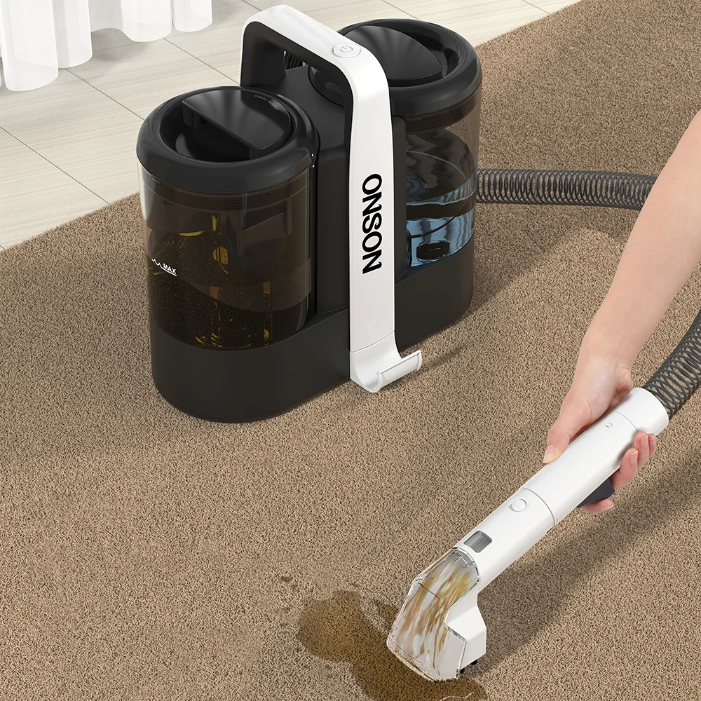 Portable Carpet Cleaner Spot Cleaner 450W Powerful Suction Pet Stain Remover Fabric Cleaning Machine Sofa Washing Vacuum Cleaner
