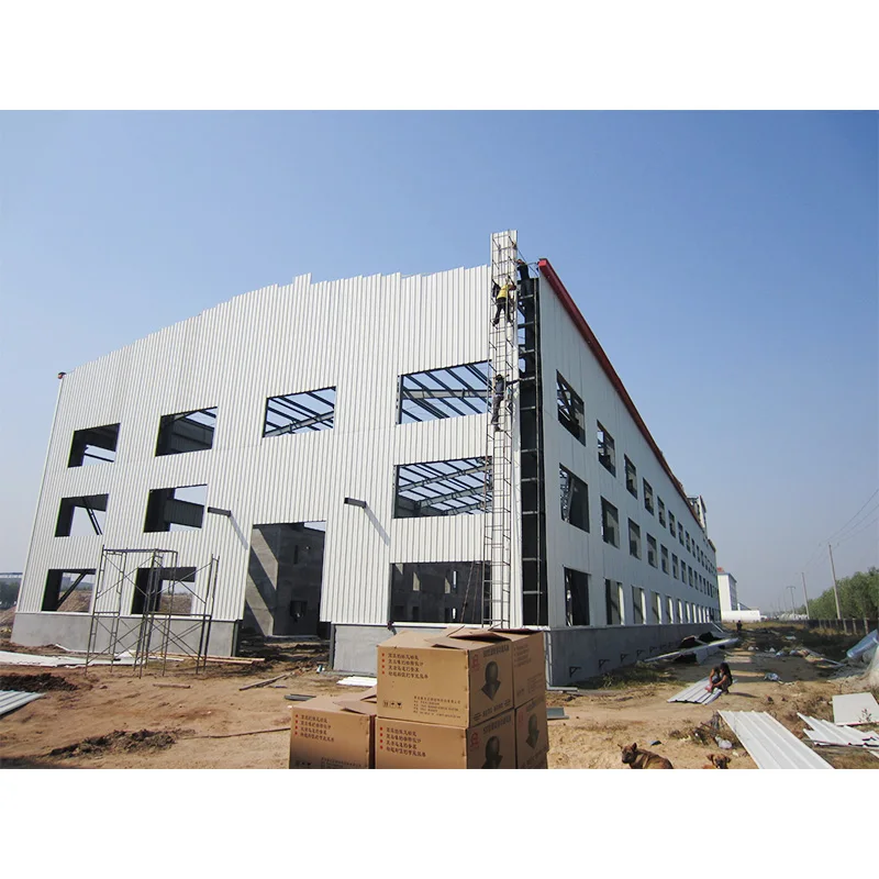 ISO 9001 Certificate Industrial Steel Structure Workshop Factory Warehouse And Commercial Steel Frame Office Building for sale