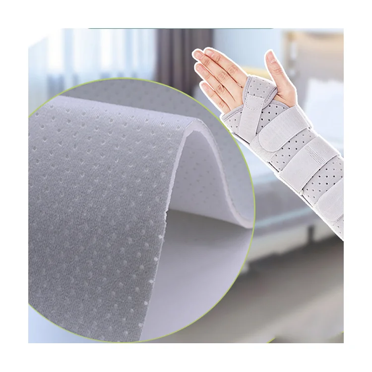 Breathable perforated velvet fabric with sponge for car medical fitness
