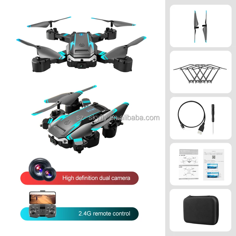 2023 JHD S6 Mini WiFi FPV with 4K HD Dual Camera Altitude Hold Mode Foldable RC Drone Quadcopter video with high quality VS E88