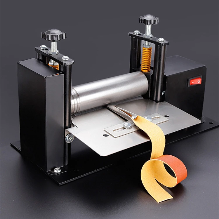 Электрическая маленькая машина для рисования кожи, машина для ручного скручивания клеевого цилиндра, наплечный ремень, цилиндр, машина для производства кожи
