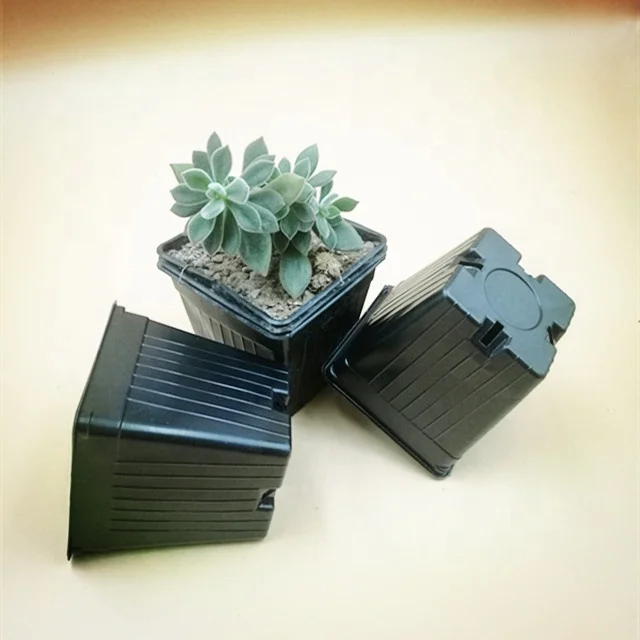 cheap plastic square decorative flower pots pots  plastic trays