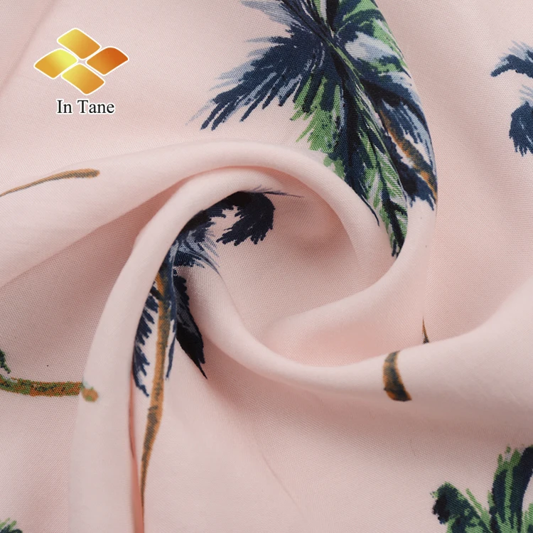 Hot Sell Woven 100% Rayon Cheap Plain Printed 40S Fabric for men shirt fabric Women Dress