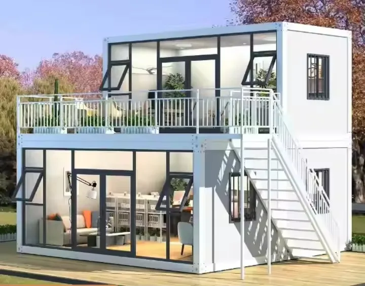 Rising Customized Windproof Prefab Fast Build prefab house 20ft Modular Folding Container Hotel House Small Container house