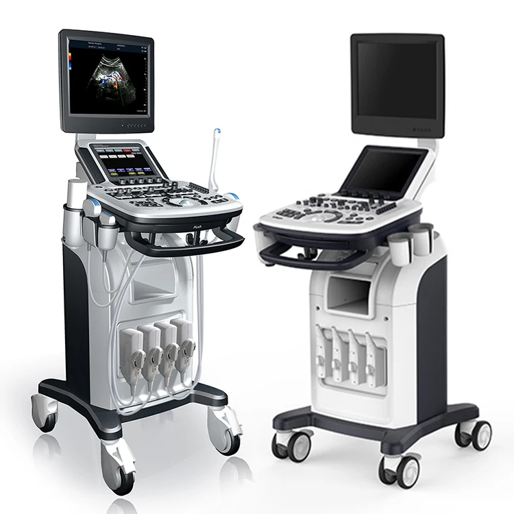 2023 New Arrival Zoncare P7 Trolley Veterinary Color Doppler 3D 4D Portable Ultrasound Machine Scanner Price