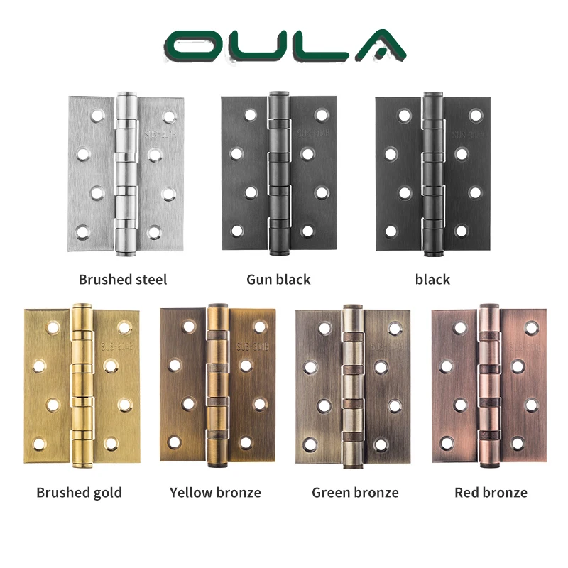 High Quality 4 Inch Flat Ball Bearing Stainless Steel Door Hinge Popular Modern Style with Aluminium Window Usage for Hotels