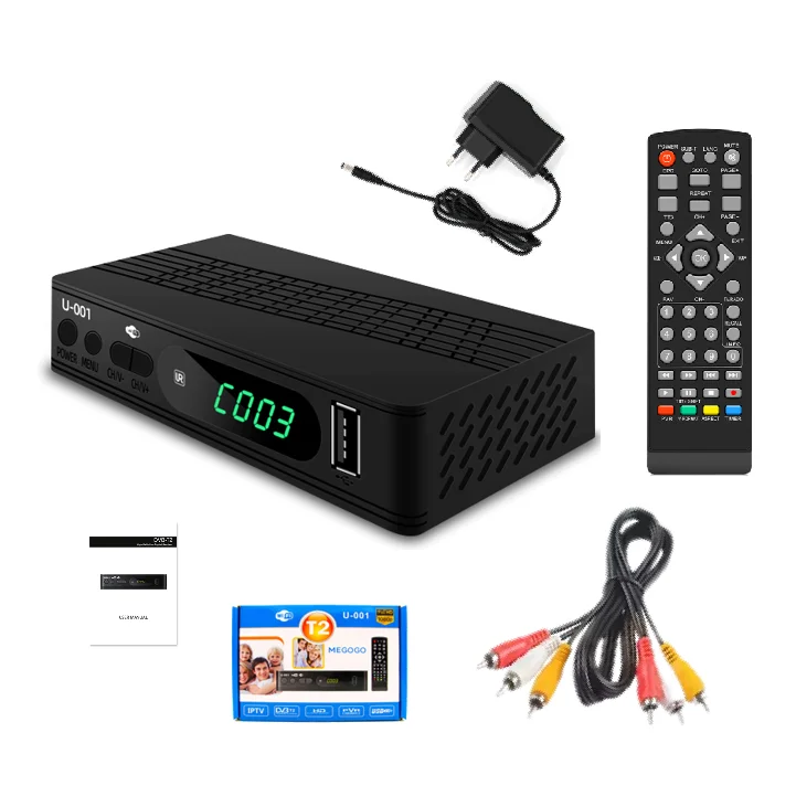 NO 1 Mini H264 DVB T2 C Free to air TV Receiver Digital tdt Set Top Box