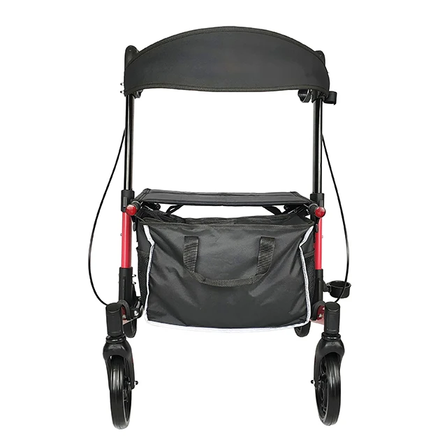 Medical equipment foldable aluminum walker rollator