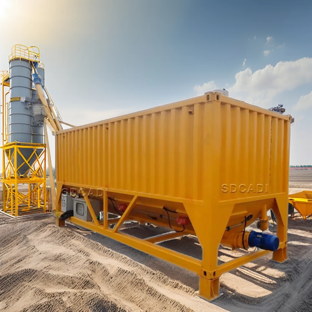 Hot Sale stainless cement silo Container with Mobile screw conveyor price