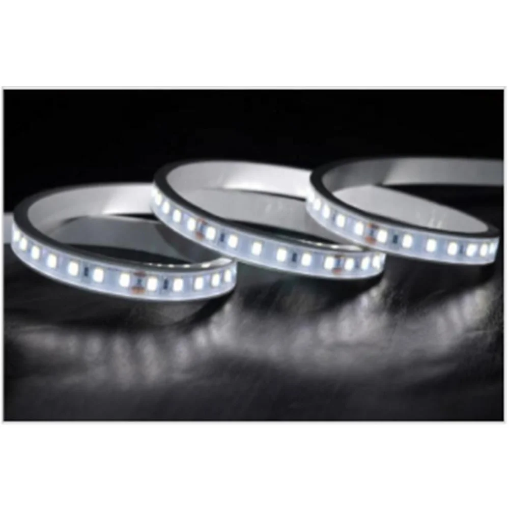 Светодиодная неоновая трубка Водонепроницаемая IP65 5 м/рулон 15*5 мм для 12 светодиодной ленты 90 идеальных 75 медных световых струн 100% силикон