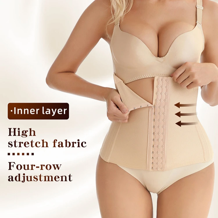 Fast Custom Label Body Sculpting 16 Steel Reinforced Belly Wrap Waist Trainer