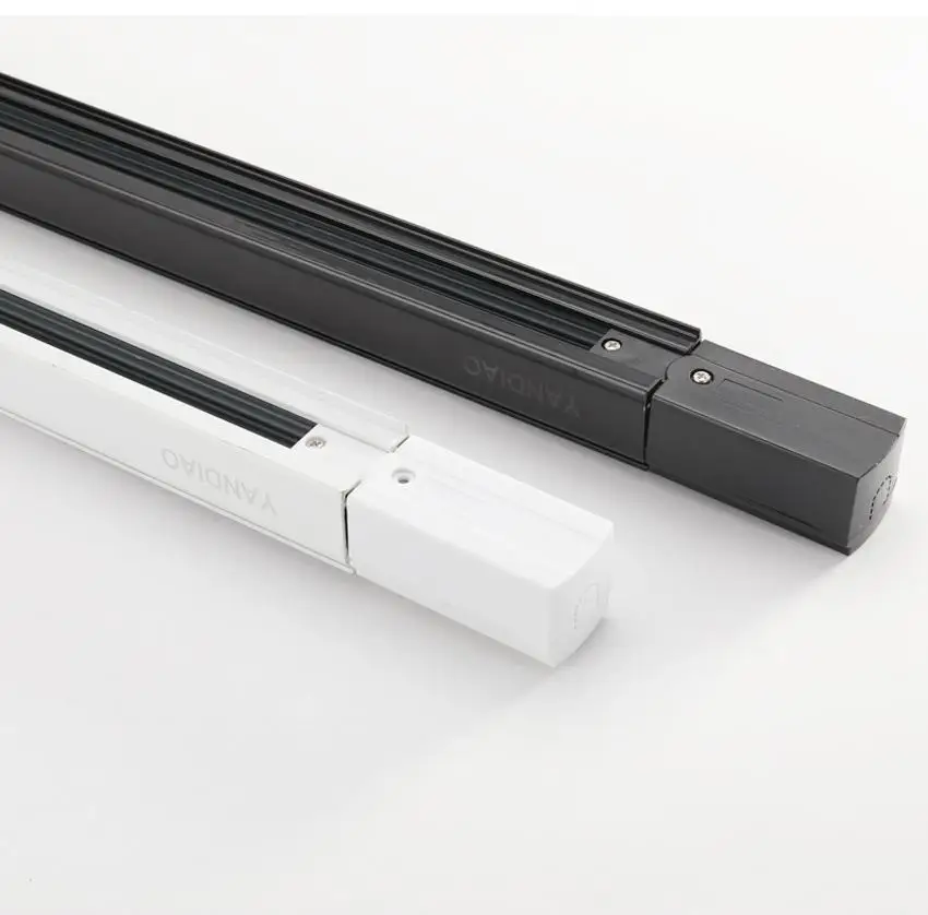 4 провода железнодорожных путей плотный и 4-мя линиями светодиодная направляющая регулируемого светильника света рельсы с кабиной для камеры