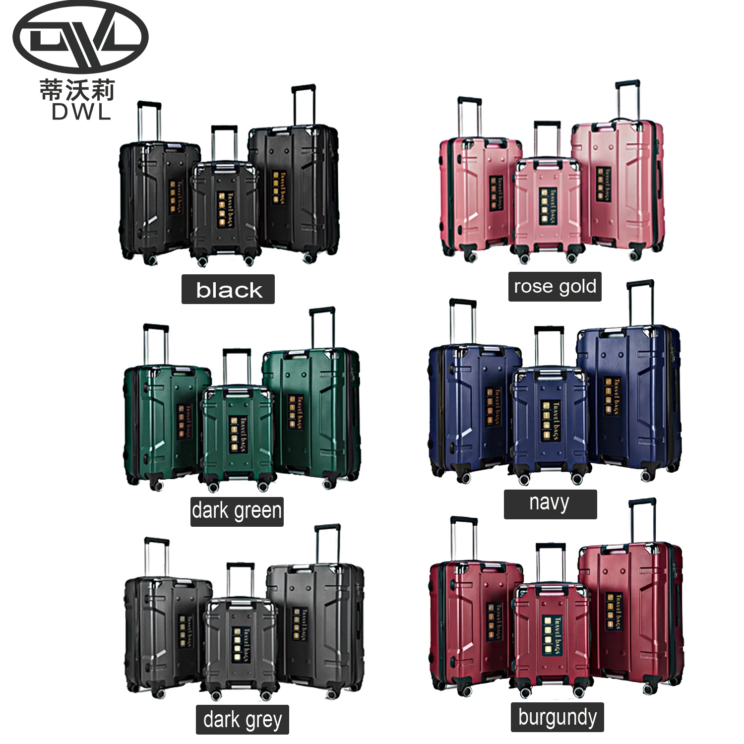 ABS+PC Global Travel Luggage sets Double Aluminum Drag Handle with Spacious Interior Suitcase for Comfortable Travel Experience