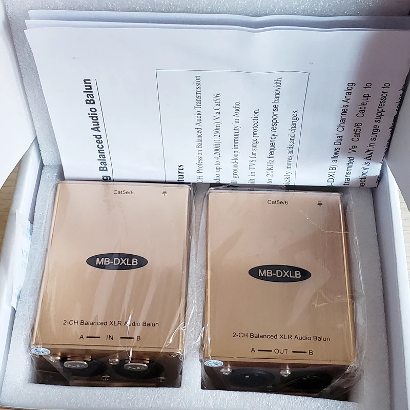  2 канала балансного Данте аудио интерфейс XLR Сделано в Китае к rj45 конвертер удлинитель cat5 cat6