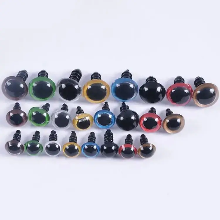 I-0233 Colorful Hand Press Washer Safety Cat Eyes Lemonade Crochet Felting Crafts Cat Eyes for Plush Stuffed Animal Toys