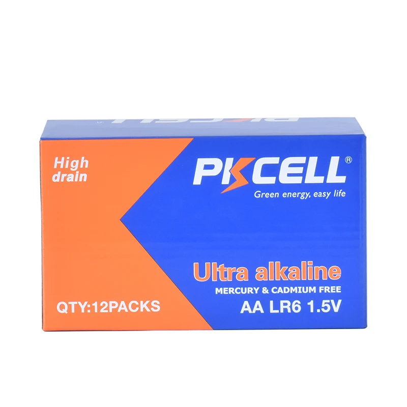 hot selling Non Rechargeable 1.5V LR6 AA AM-3 Ultra Alkaline Battery From PKCELL