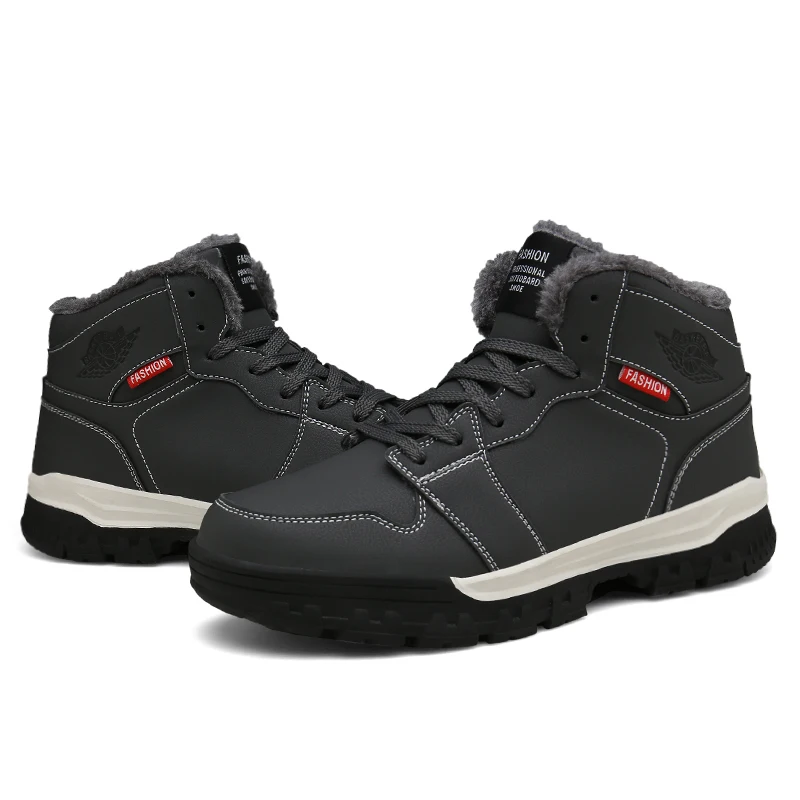 
Cotton Insole Warm Enough Outdoor Activity Men Sports Sneakers Hiking Snow Boots Waterproof Winter Boots Men 