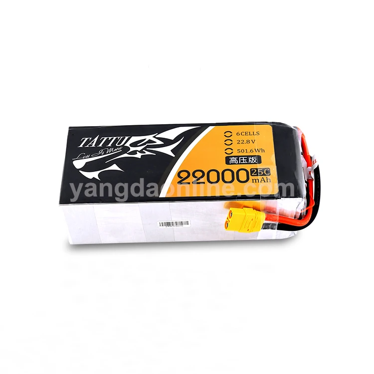 TATTU HV High voltage version 22000mAh 25C 22.8V 6S1P Lipo Battery Li-polymer battery for drone rc plane