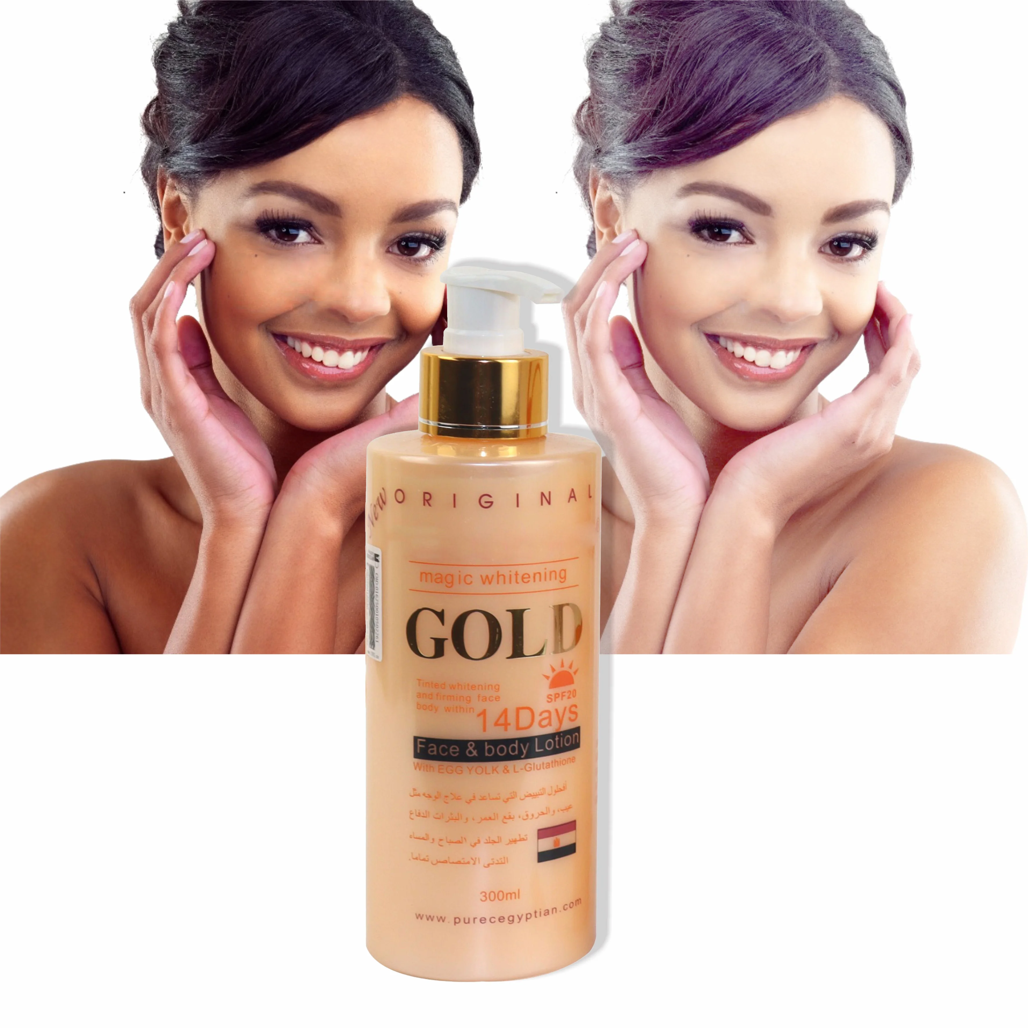 Hot Sell Skincare Lightening Brightening Even Skin Tone Repairing Hydrating SPF 50 Egg Yolk 300ml Body Lotion